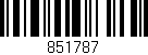 Código de barras (EAN, GTIN, SKU, ISBN): '851787'