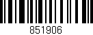 Código de barras (EAN, GTIN, SKU, ISBN): '851906'