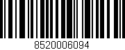 Código de barras (EAN, GTIN, SKU, ISBN): '8520006094'