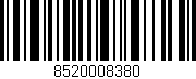 Código de barras (EAN, GTIN, SKU, ISBN): '8520008380'