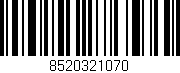 Código de barras (EAN, GTIN, SKU, ISBN): '8520321070'