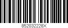Código de barras (EAN, GTIN, SKU, ISBN): '852032228X'
