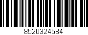 Código de barras (EAN, GTIN, SKU, ISBN): '8520324584'
