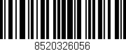 Código de barras (EAN, GTIN, SKU, ISBN): '8520326056'