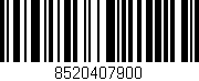 Código de barras (EAN, GTIN, SKU, ISBN): '8520407900'