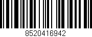 Código de barras (EAN, GTIN, SKU, ISBN): '8520416942'