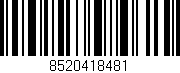 Código de barras (EAN, GTIN, SKU, ISBN): '8520418481'