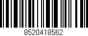 Código de barras (EAN, GTIN, SKU, ISBN): '8520418562'