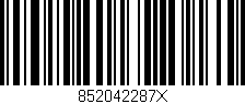 Código de barras (EAN, GTIN, SKU, ISBN): '852042287X'