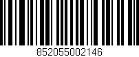 Código de barras (EAN, GTIN, SKU, ISBN): '852055002146'