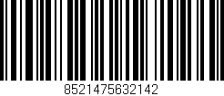 Código de barras (EAN, GTIN, SKU, ISBN): '8521475632142'