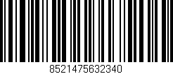 Código de barras (EAN, GTIN, SKU, ISBN): '8521475632340'