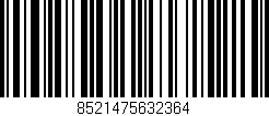 Código de barras (EAN, GTIN, SKU, ISBN): '8521475632364'