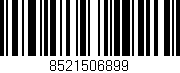 Código de barras (EAN, GTIN, SKU, ISBN): '8521506899'