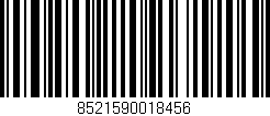 Código de barras (EAN, GTIN, SKU, ISBN): '8521590018456'