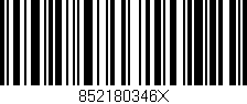 Código de barras (EAN, GTIN, SKU, ISBN): '852180346X'
