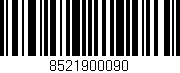Código de barras (EAN, GTIN, SKU, ISBN): '8521900090'