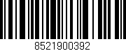 Código de barras (EAN, GTIN, SKU, ISBN): '8521900392'