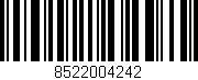 Código de barras (EAN, GTIN, SKU, ISBN): '8522004242'