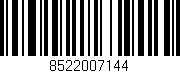 Código de barras (EAN, GTIN, SKU, ISBN): '8522007144'