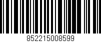 Código de barras (EAN, GTIN, SKU, ISBN): '852215008599'