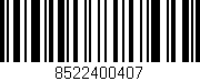 Código de barras (EAN, GTIN, SKU, ISBN): '8522400407'