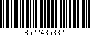 Código de barras (EAN, GTIN, SKU, ISBN): '8522435332'