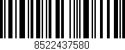Código de barras (EAN, GTIN, SKU, ISBN): '8522437580'