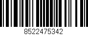 Código de barras (EAN, GTIN, SKU, ISBN): '8522475342'