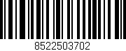 Código de barras (EAN, GTIN, SKU, ISBN): '8522503702'