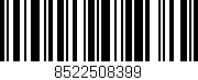 Código de barras (EAN, GTIN, SKU, ISBN): '8522508399'