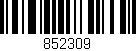 Código de barras (EAN, GTIN, SKU, ISBN): '852309'