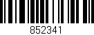 Código de barras (EAN, GTIN, SKU, ISBN): '852341'