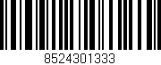 Código de barras (EAN, GTIN, SKU, ISBN): '8524301333'