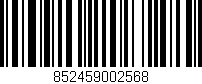 Código de barras (EAN, GTIN, SKU, ISBN): '852459002568'