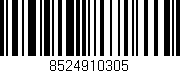 Código de barras (EAN, GTIN, SKU, ISBN): '8524910305'