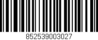 Código de barras (EAN, GTIN, SKU, ISBN): '852539003027'