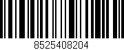 Código de barras (EAN, GTIN, SKU, ISBN): '8525408204'