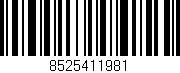 Código de barras (EAN, GTIN, SKU, ISBN): '8525411981'