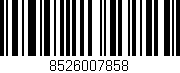 Código de barras (EAN, GTIN, SKU, ISBN): '8526007858'