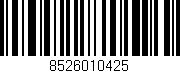 Código de barras (EAN, GTIN, SKU, ISBN): '8526010425'