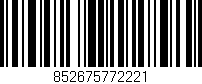 Código de barras (EAN, GTIN, SKU, ISBN): '852675772221'