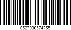 Código de barras (EAN, GTIN, SKU, ISBN): '8527338674755'