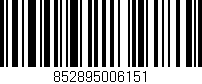 Código de barras (EAN, GTIN, SKU, ISBN): '852895006151'