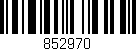 Código de barras (EAN, GTIN, SKU, ISBN): '852970'
