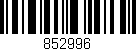 Código de barras (EAN, GTIN, SKU, ISBN): '852996'