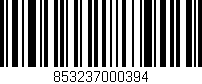 Código de barras (EAN, GTIN, SKU, ISBN): '853237000394'