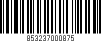 Código de barras (EAN, GTIN, SKU, ISBN): '853237000875'