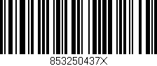 Código de barras (EAN, GTIN, SKU, ISBN): '853250437X'