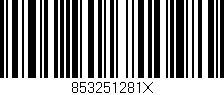 Código de barras (EAN, GTIN, SKU, ISBN): '853251281X'